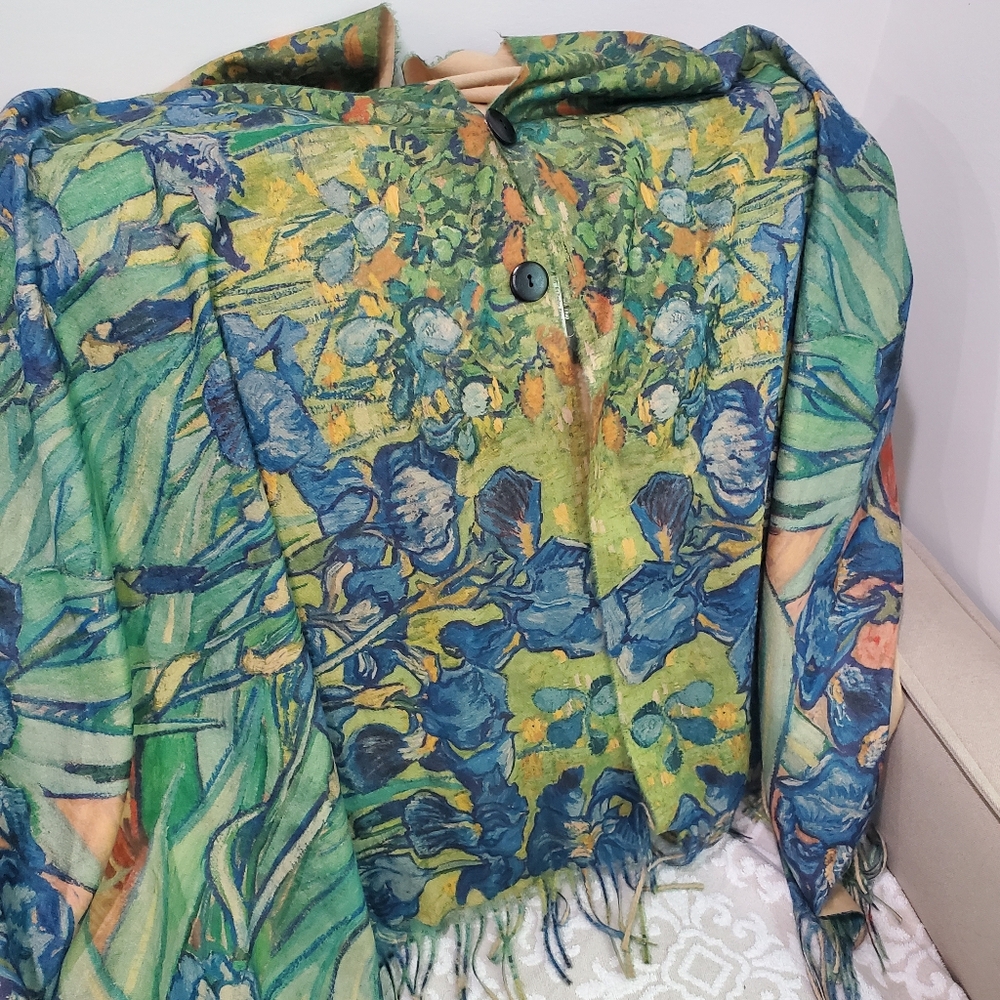 Magic Multicolor Floral Shawl